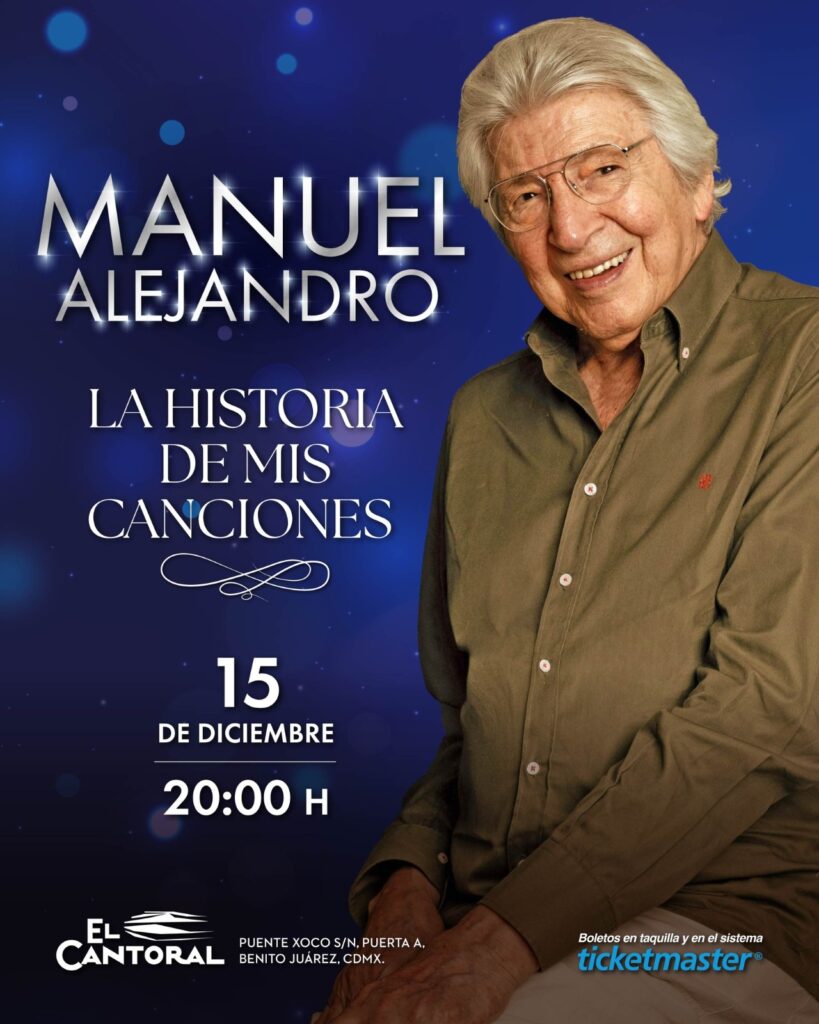 Manuel Alejandro llega a México con un recital íntimo: La Historia de Mis Canciones